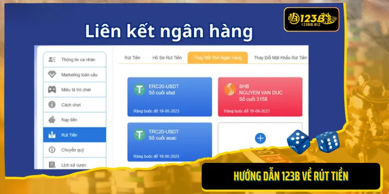 Hướng dẫn 123B về rút tiền