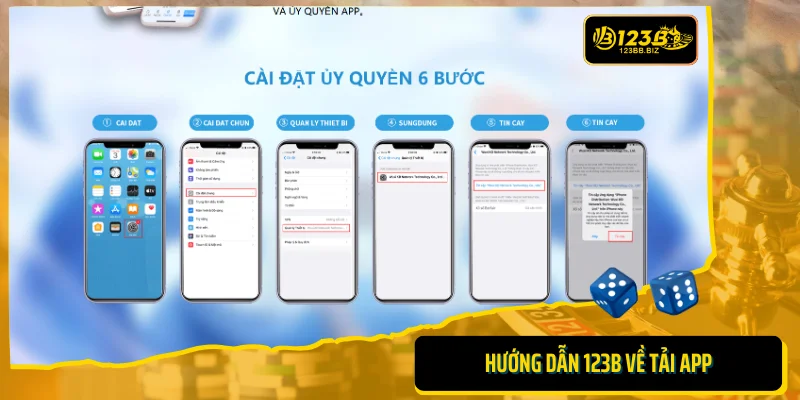 Hướng dẫn 123B về tải app 