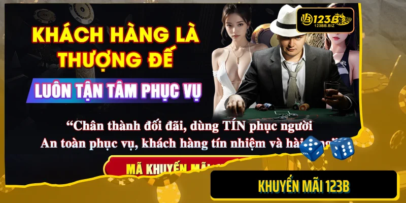 Khuyến mãi 123b ngập tràn siêu quà tặng cho cược thủ